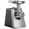 Image de Bosch MultiPower MFWS820M Série 8 Hachoir à viande 3 disques perforés (3,4,5/8 mm) en acier inoxydable, accessoires pour saucisses, passe au lave-vaisselle, électrique, puissant, 2500 W