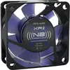 Image de NoiseBlocker BlackSilent XR-2 PC-ventilator Zwart, Blauw (transparant) (b x h x d) 60 x 60 x 25 mm