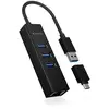 Image de ICY BOX IB-HUB1419-LAN, USB 3.2 Gen 1 HUB und LAN Adapter, Type-A+C zu 3x USB 3.2 Gen 1 60844 USB-hub 4 poorten USB-A, RJ45 USB 3.1 Gen1 5 GBit/s Via PC