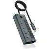 Image de ICY BOX 61064 USB-hub 7 poorten 10 GBit/s Blauw, Grijs