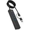 Image de ICY BOX IB-HUB1737-C3 61065 USB-hub Zwart