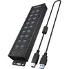 Image de ICY BOX USB Hub 61076 USB-hub 20 poorten USB-A USB 3.0 5 GBit/s Zwart