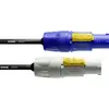 Image de Cordial CFCA 1,5 FCB Stroom Aansluitkabel [1x PowerCon-stekker - 1x PowerCon-stekker] 1.5 m Blauw, Wit