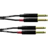 Image de Cordial CFU 3 PP Audio Adapterkabel [2x Jackplug male 6,3 mm - 2x Jackplug male 6,3 mm] 3.00 m Zwart