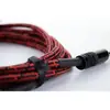 Image de Cordial 15002 Jackplug Audio Aansluitkabel [1x Jackplug male 6,3 mm (mono) - 1x Jackplug male 6,3 mm (mono)] 5 m Zwart, Rood Textielmantel