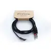 Image de Cordial 14866 Audio Y-adapter [1x Jackplug male 3,5 mm - 2x Jackplug male 6,3 mm (mono)] 1 m Zwart PVC-mantel, Tweelingkabel