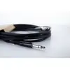 Image de Cordial 14817 Jackplug Audio Aansluitkabel [1x Jackplug male 6,3 mm (stereo) - 1x Jackplug male 6,3 mm (stereo)] 3 m Zwart PVC-mantel, Verdraaid