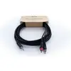 Image de Cordial 14857 Jackplug / Cinch Audio Y-adapter [1x Jackplug male 3,5 mm - 2x Cinch-stekker] 5 m Zwart PVC-mantel, Tweelingkabel