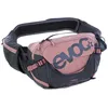 Image de EVOC HIP PACK PRO 3 + HYDRATION BLADDER 1,5, sac banane (AIR FLOW CONTACT SYSTEM, ceinture AERO FLEX, avec poche à eau de 1,5 l et porte-bouteille, taille unique), rose poussiéreux - gris carbone