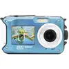 Image de GoXtreme Reef Blue Digitale camera 24 Mpix Blauw Full-HD video-opname, Waterdicht tot 3 m, Onderwatercamera, Schokbestendig, Met ingebouwde flitser