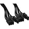 Image de BeQuiet Computer, Stroom Kabel [2x ATX-stekker 8-polig (6+2) - 1x 12 PIN-stekker (netvoeding)] 0.60 m Zwart