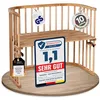 Image de babybay Maxi lit cododo en bois de hêtre massif / compact et modulable / hauteur du lit réglable en continu / lit bébé évolutif (vernis naturel) / Sans matelas