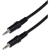 Image de HDSupply AC010-015 Câble de connexion audio stéréo fiche 3,5 mm vers fiche mâle 3,5 mm Design ultra fin 1,50 m Noir