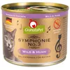Image de GranataPet Symphonie No.3 Nourriture pour chat sauvage et poulet sans céréales ni sucres ajoutés Filet en gelée naturelle Nourriture humide délicate pour chats 6 x 200 g