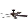 Image de Ventilateur de plafond Pepeo Potkuri, sans éclairage, revêtement bronze antique, pâles de couleur acajou/osier