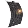 Image de Technaxx Panneau solaire flexible de 100 W - Le panneau solaire de 100 W est idéal pour le camping, les caravanes, les bateaux, les tonnelles de jardin, les balcons, etc. - Panneaux solaires