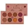 Image de Luvia Palette d'ombres à paupières mates et paillettes : Vegan Sunset Nova Eyeshadow, cosmétiques durables sans microplastiques ni parfums