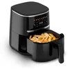 Image de aeco Compact AirFryer Friteuse à air chaud avec écran tactile numérique, 1500 W, réglable de 80 à 200 °, 8 programmes, avec livret de recettes (français non garanti)