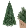 Image de SALCAR Sapin de Noël artificiel avec gants et support en métal - 240 cm - Décoration de Noël intérieure