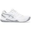 Image de ASICS Gel-Dedicate 8 Clay, Baskets pour femme, White Pure Silver, 37 EU