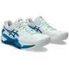 Image de ASICS Gel-Resolution 9, Baskets Femme, Blanc/Bleu Laiton, 40 EU