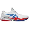 Image de ASICS Court Ff 3 Novak Chaussures de tennis pour homme, blanc/bleu, 45 EU