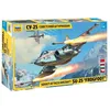 Image de Zvezda 4807 1:48 Sukhoi SU-25 Frogfoot Sov.att.airc. - Kit de modélisme, kit de construction en plastique, kit à assembler, réplique détaillée, non peint