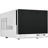 Image de SilverStone Technology SST-SG13WB-Q - Sugo Boîtier PC cube compact Mini-ITX, Panneau frontal en plastique avec un fini en faux aluminium, noir et blanc