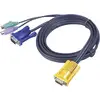 Image de ATEN KVM Aansluitkabel [1x SPHD-15-stekker - 2x PS/2-stekker, VGA-bus] 3.00 m Zwart