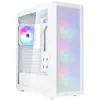 Image de SilverStone Technology FARA 515XR Expérience d'un flux d'air exceptionnel : boîtier ATX milieu de gamme avec prise en charge de deux refroidisseurs et un superbe éclairage arc-en-ciel, blanc,
