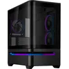 Image de ASUS Prime AP202 ARGB (Noir)   Boîtier PC mATX (Verre incurvé trempé, Prend en Charge Les Cartes Graphiques jusqu'à 420 mm, radiateurs de 360   mm de Long, 3 Ventilateurs ARGB intégrés)