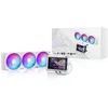 Image de ASUS ROG RYUO IV 360 ARGB White   Refroidisseur Liquide CPU Tout-en-Un avec Ecran AMOLED incurvé 6,67" pour des vidéos 3D, Ventilateurs ARGB pré-montés, Pompe Asetek Emma Gen8 V2, Pâte Thermique