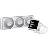 Image de ASUS ROG STRIX LC IV 360 ARGB White Edition All-in-One Refroidissement liquide pour processeur (3 ventilateurs ROG ARGB adressables, pompe Asetek 8ème génération, écran LCD, Intel LGA 1700, 1200, 115X