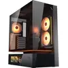 Image de Cougar CFV235 Midi-tower PC-behuizing Zwart 4 voorgeïnstalleerde ventilators, Geïntegreerde verlichting, Zijvenster, Stoffilter