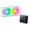 Image de Thermaltake TH240-S V3 ARGB Refroidissement à eau tout-en-un | Écran LCD segment 3,95" | Tête de pompe rotative | Ventilateur à cadre unique | Neige