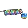 Image de Thermaltake MINECUBE 360 Ultra Kit de Refroidissement Liquide AIO - Écran Quad-LCD 3.95" Breveté, Fonction AI Forge, 3 Ventilateurs SWAFAN EX ARGB MAGForce 2.0, Pales Interchangeables, Noir