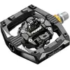 Image de Funn Ripper Mountain Bike Pédales sans clip, clip rocker/mécanisme de verrouillage à ressort, compatible avec SPD Cleats, pédales de vélo 9/16 CrMo pour VTT/Gravel Cycling (noir)