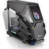 Image de Thermaltake AH T200 Black CA-1R4-00S1WN-00 Boîtier PC Micro-ATX 2 pièces latérales en verre trempé de 3 mm Design hélicoptère Noir