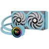 Image de Thermaltake TOUGHLIQUID 240 ARGB Sync All-In-One Turquoise Refroidisseur à eau | 5 V adressable | Ventilateur PWM silencieux de 120 mm | Pour socles Intel et AMD | LGA-1700 | Turquoise