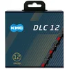 Image de KMC Unisexe - Adulte 12NR Black DLC 12 vitesses Chaîne 1/2" x11/128, 126 maillons, rouge
