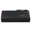 Image de ASUS TUF Gaming K1 - Clavier RGB avec contrôle du volume (résistance aux éclaboussures, barre lumineuse latérale et armoury crate) noir - QWERTY espagnol