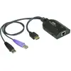 Image de ATEN KVM Adapter [2x USB-A 2.0 stekker, HDMI-stekker - 1x RJ45-bus] 0.20 m Zwart