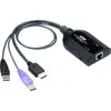 Image de ATEN KVM, Computer KVM-adapterkabel [1x HDMI-stekker, USB-A - 1x RJ45-bus] 0.25 m Zwart