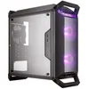 Image de Cooler Master MasterBox Q300P - Boîtier Mini Tour mATX RGB pour jeux portables avec panneau latéral transparent pleine-surface, routage propre des câbles et plusieurs options de refroidissement Noir