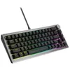 Image de Cooler Master CK720 Clavier Gaming Mécanique - AZERTY FR, Format Compact 65%, Switches Red Kailh Box V2 Hot-Swappables, Rétroéclairage RGB par Touche, Padding Silicone, Molette - Filaire, Noir