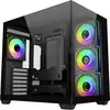 Image de Cooler Master Elite 681 Midi-tower PC-behuizing Zwart 4 voorgeïnstalleerde LED-ventilators, Zijvenster