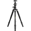 Image de Vanguard VEO3T+ 264AB Trépied de voyage en aluminium pour macro et monopode avec tête sphérique, adaptateur multi-montage, pics et sac pour trépied