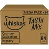 Image de WHISKAS Repas pour Chat - 84 Sachets Fraîcheur de 85g - Pâtée pour Chat Adulte en Sauce - Tasty Mix Recettes de Campagne (4 Variétés)   Nourriture Humide Complète & Equilibrée, 84x85g