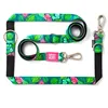 Image de Max & Molly Laisse multifonction pour chien 2 m avec 2 mousquetons, laisse Tropical/S rembourrée, sûre et flexible   Confort pour votre fidèle compagnon