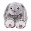 Image de Kaloo Grand Lapin Gris Rouge Teddy